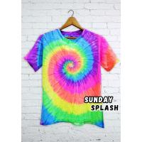 ราคา เสื้อสะท้อนแสง เสื้อเรืองแสง UV Black Light เสื้อยืดมัดย้อม Unisex ใส่ได้ทั้งชายหญิง ครบไซส์ตั้งแต่ S 3XL กันไปเลย SUNDAY SPLASH (1650898776)
