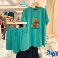 ราคา YIYI SHOP ชุดลำลองแฟชั่นผู้หญิง ชุดเซต 2ชิ้น เสื้อแขนสั้น กางเกงขาสั้น ลายหมี น่ารัก สไตส์เกาหลี (8904788287)