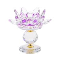 ราคา เชิงเทียนดอกบัวคริสตัล ห่อแน่น ส่งในไทย เชิงเทียนดอกบัวแก้วคริสตัล Fityle Crystal Lotus Flower Candle Holder Tealight (7882296722)