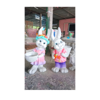 ราคา กระต่ายคู่รัก คู่ ตุ๊กตาปูนปั้นวินเทจ กระถางปูนปั้น ตุ๊กตาแต่งสวน รูปปั้นกระต่าย จัดสวน แต่งบ้าน กระต่ายปูนปั้น คู่ (16867723956)