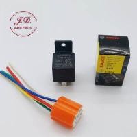 ราคา Bosch เเท้ รีเลย์ บอช Relay 5 ขา 12V 24V พร้อมปลั๊กเสียบ สายไฟ สำหรับรถยนต์ทุกรุ่น (11565687931)