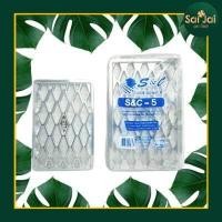 ราคา ถาดพลาสติก ถาดรองปลาหมึก ถาดรองอาหาร แพ็ค100ใบมีหลายขนาด (15102687438)