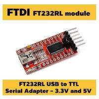 ราคา FTDI FT232RL 3 3V 5 0V USB to TTL Serial Adapter Module Mini USB (405335239)