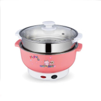 ราคา หม้อไฟฟ้า 24cm หม้อต้มไฟฟ้า กระทะไฟฟ้าเอนกประสงค์ ไม่ติดหม้อ หม้อไฟฟ้าขนาดเล็ก กหม้อ หม้อต้ม กระทะทอด 600W (16926530670)