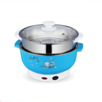 ราคา หม้อไฟฟ้า 24cm หม้อต้มไฟฟ้า กระทะไฟฟ้าเอนกประสงค์ ไม่ติดหม้อ หม้อไฟฟ้าขนาดเล็ก กหม้อ หม้อต้ม กระทะทอด 600W (16926530669)