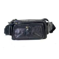 ราคา Chinatown Leather กระเป๋า ผู้ชาย หนังวัวแท้ คาดเอว สะพายหน้าอก ซิปหน้าสีน้ำตาล แทน ดำ (12852182951)