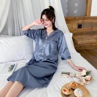 ราคา ชุดนอนกระโปรงผ้าซาติน ไซส์ใหญ่ 3XL 6XL สาวอวบ สาวอ้วน ใส่ได้สบายๆ (15707029732)