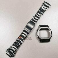 ราคา สำหรับ DW5600 DW5610ชุดเคสโลหะกรอบสายรัดสแตนเลสสำหรับ Casiไม้โอ๊ค G SHOCK อุปกรณ์เปลี่ยนเคสสำหรับ GW B5600 GWM5610 G 5600e (14118395351)