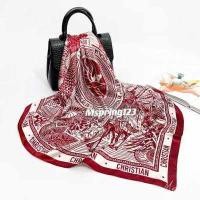 ราคา ผ้าคลุมไหล่ซาติน ผ้าพันคอผ้าซาติน ผ้าพันคอ ผ้ามัดอก ผ้าไหมซาติน ขนาด90 90ซม สินค้าพร้อมส่งที่ไทย (12207032377)