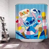 ราคา ม่านห้องน้ำ 180x180cm ผ้าม่านลายการ์ตูน ม่านกั้นอาบน้ำ ผ้าม่านคิตตี้ โดเรมอน เมโลดี้ หมีพูห์ Shower Curtain (9844146665)