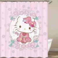 ราคา ม่านห้องน้ำ 180x180cm ผ้าม่านลายการ์ตูน ม่านกั้นอาบน้ำ ผ้าม่านคิตตี้ โดเรมอน เมโลดี้ หมีพูห์ Shower Curtain (10168427396)