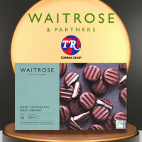 ราคา Waitrose mint cream dark chocolate ช็อคโกแลตสอดไส้มิ้นท์ครีม เข้มข้น 200g (15907524970)