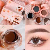 ราคา 89174 03 เจลไอไลเนอร์และเจลเขียนคิ้วพิช 2in1 Kiss Beautyไอไลเนอร์เจลและเจลเขียนคิ้วในกล่องเดียว ที่เขียนคิ้ว (12787467118)