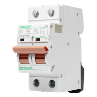 ราคา HACO รับประกัน1ปี ส่งฟรีทั่วไทย เซอร์กิตเบรกเกอร์ 2P 63A รุ่น H7 63 2C สีขาว (10172891642)