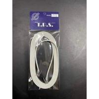 ราคา สายโทรศัพท์บ้าน 4 Core แบบแบน สีขาว พร้อมหัว RJ11 มีความยาว 1 8 3 5 10 15 20 เมตร สายโทรศัพท์ สายโทรศัพท์บ้าน (10463085869)