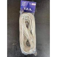 ราคา สายโทรศัพท์บ้าน 4 Core แบบแบน สีขาว พร้อมหัว RJ11 มีความยาว 1 8 3 5 10 15 20 เมตร สายโทรศัพท์ สายโทรศัพท์บ้าน (16209512269)