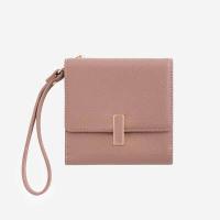 ราคา VERA Valen กระเป๋าสตางค์แบบ 3 ทบ ขนาดพอดีมือ พกพาสะดวกมาพร้อมกับสายคล้องข้อมือ ทำจากหนังวัวแท้ลาย Epsom ช่องใส่บัตร 10 ช่อง ใส่แบงค์ ใส่เหรียญ (15940182948)