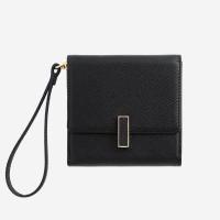 ราคา VERA Valen กระเป๋าสตางค์แบบ 3 ทบ ขนาดพอดีมือ พกพาสะดวกมาพร้อมกับสายคล้องข้อมือ ทำจากหนังวัวแท้ลาย Epsom ช่องใส่บัตร 10 ช่อง ใส่แบงค์ ใส่เหรียญ (15940182944)