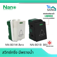 ราคา สวิตซ์ สวิทซ์ เต้ารับ หน้ากาก ปลั๊ก เต้ารับทีวี ปลั๊กกราวน์ NANO สีขาว สีดำ รุ่นใหม่ แบบเสียบ สินค้าคุณภาพ wsang (17096605937)