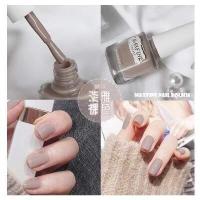 ราคา ชุดที่ 3 สีใหม่ พร้อมส่ง สีทาเล็บ ยาทาเล็บ กึ่งเจล ไม่อบ ไม่ต้องอบ ลอกได้ โทนชมพู ม่วง นู้ดกลิตเตอร์ (9988145216)