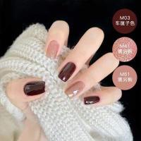 ราคา ชุดที่ 3 สีใหม่ พร้อมส่ง สีทาเล็บ ยาทาเล็บ กึ่งเจล ไม่อบ ไม่ต้องอบ ลอกได้ โทนชมพู ม่วง นู้ดกลิตเตอร์ (9988145207)