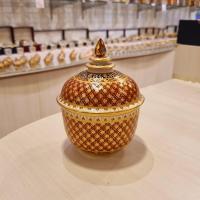 ราคา โถเบญจรงค์ 4 นิ้ว ของที่ระลึก โอกาสครบรอบพิเศษต่างๆ เครื่องเบญจรงค์ ของตกแต่งบ้าน (17033101859)