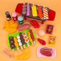 ราคา BHQ TOYS COD BBQ Playset ของเล่นทำอาหาร Hot Pot ชุดโรตารี่ของเล่นในครัว Playhouse Toys เครื่องครัวสำหรับทำอาหาร (12965132956)