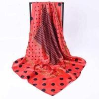 ราคา ผ้าพันคอผ้าซาติน ผ้าคลุมไหล่ซาติน ผ้าพันคอ ผ้ามัดอก ผ้าไหมซาติน ขนาด90 90ซม สินค้าพร้อมส่งที่ไทย (8373516112)