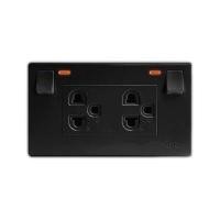 ราคา สวิตซ์ไฟ เต้ารับ หน้ากาก ฝาครอบ รุ่นใหม่ สีดำ ปลั๊ก เต้ารับ แท้ NANO (8910272308)