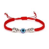 ราคา ปรับตาปีศาจสีฟ้าสร้อยข้อมือสายสีแดงนำโชคจี้ลูกปัดแก้วเชือกถักสีแดงนำโชคสำหรับผู้หญิงผู้ชาย (13418202758)