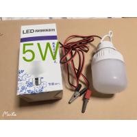 ราคา หลอดไฟLED 12V สายไฟปากคีบ แสงสีขาว (13119628503)