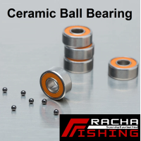 ราคา ลูกปืนรอก ลูกปืนสปูล ลูกปืนเซรามิค Racha Basszone ceramic balll bearing ABEC 7 ลูกปืนรอกตกปลา ลูกปืนแต่ง ลื่นๆ (1755802550)