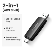 ราคา ส่งไวจากไทย UGREEN SD Card Reader USB 3 0 Type C OTG Memory Card Adapter Portable 2 Slots for TF SD Micro SD SDXC SDHC MMC RS MMC Micro SDXC Micro SDHC UHS I for macOS Windows Li (14760915068)