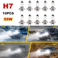 ราคา หลอดไฟฮาโลเจนไฟหน้ารถยนต์ H7 55W 12V ชุดแปลงไฟหน้าไฟ LED 12V ไฟหน้ารถยนต์4300K สว่าง55W (17016175207)