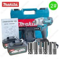 ราคา MAKITA ประแจไฟฟ้าไร้สาย 199V แบต 2 บล๊อคไฟฟ้า บล็อกไร้สาย บล็อคไร้สาย ไฟฟ้าประแจผลกระทบ 2 แบตเตอรี่ลิเธียม 6200rpm 520 N M ประแจไฟฟ้า For Makita18 (15296720243)