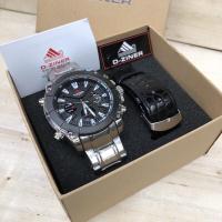 ราคา D ZINER นาฬิกาข้อมือชาย หญิง ระบบQuartz Analog Digital Hybrid เรือนและสายสแตนเลสเคลือบ3ไมครอน เครื่องญี่ปุ่น ทนทุกสภาพอากาศ ฟังชั่นครบ (10593915361)