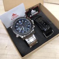 ราคา D ZINER นาฬิกาข้อมือชาย หญิง ระบบQuartz Analog Digital Hybrid เรือนและสายสแตนเลสเคลือบ3ไมครอน เครื่องญี่ปุ่น ทนทุกสภาพอากาศ ฟังชั่นครบ (10593915370)