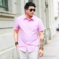 ราคา ผ้าดีที่สุด เสื้อเชิ้ตคอปก ผ้าOxford สีพื้น หลายสี แขนสั้น (11355253586)