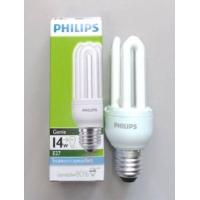 ราคา หลอดตะเกียบ หลอดประหยัดไฟ Compact Fluorescent 8W 11W 14W 18W ยี่ห้อ PHILIPS รุ่น จีนี่ Genie 3U มีแสง ขาว Daylight และ วอร์มไวท์ Warmwhite (13542329760)