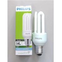 ราคา หลอดตะเกียบ หลอดประหยัดไฟ Compact Fluorescent 8W 11W 14W 18W ยี่ห้อ PHILIPS รุ่น จีนี่ Genie 3U มีแสง ขาว Daylight และ วอร์มไวท์ Warmwhite (13542329757)