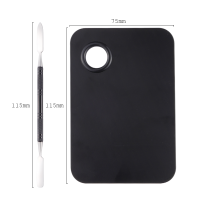 ราคา คลังสินค้าพร้อม Pro สแตนเลสพาเลทเครื่องอางค์แต่งหน้าเครื่องมือไม้พายสำหรับเล็บอายแชโดว์เครื่องสำอางแต่งขนตา Professional Pigment ผสม15 11ซม ขนาด (8703897764)