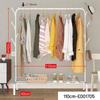 ราคา Jumper Kids ราวตากผ้าเหล็ก ราวแขวนผ้าบาร์คู่ บาร์เดี่ยว ราวแขวนเสื้อ ราวตากผ้า พร้อมชั้นที่วางของ ที่แขวนผ้าและหมวก ราวตากผ้าอเนกประสงค์ (7120312446)