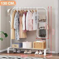 ราคา Jumper Kids ราวตากผ้าเหล็ก ราวแขวนผ้าบาร์คู่ บาร์เดี่ยว ราวแขวนเสื้อ ราวตากผ้า พร้อมชั้นที่วางของ ที่แขวนผ้าและหมวก ราวตากผ้าอเนกประสงค์ (15087938940)