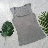 ราคา SpinnyHouse เสื้อคอเหลี่ยม ผ้า2ชั้น เสื้อคอเหลี่ยม เสื้อกล้ามเรย่อน เสื้อ กล้ามเรย่อน 192 M202A (14404678571)