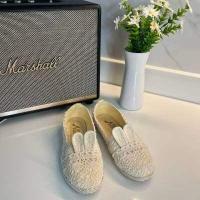 ราคา Shoes house คัทชูกระตุ่ย รองเท้าคัทชูลูกไม้มีหูกระต่ายตหแต่งน่ารักมากมี 2 สี ครีม ดำ แนะนำลด 1 ไซต์จากไซต์ปกติที่ใส่ (15908882268)