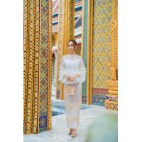 ราคา S 2XL VShop ชุดไทยประยุกต์ ใช้ผ้าลูกไม้ฝรั่งเศสปักดิ้นทอง เล่นไฟดีมากคะ ตัดเย็บอย่างดี ใส่แล้วไม่คัน ใส่สบาย (16420438602)