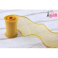 ราคา พร้อมส่ง ริบบิ้นผ้าเย็บขอบ ผ้า organdy ริบบิ้นผ้าเกาหลี ขนาด 7 และ 10 ซม ขายเป็นหลา (11885211320)