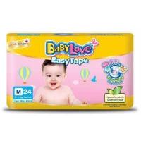 ราคา Babylove EasyTape เบบี้เลิฟ อีซี่เทป แพมเพิสเด็ก แบบเทป Size NB32 S30 M24 L20ชิ้น XL18ชิ้น (1209270142)