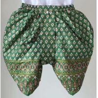 ราคา โจงกระเบนเด็ก ชุดไทยเด็ก กางเกง โจงกระเบนสำเร็จรูป ผลิตจากผ้าไหมพิมพิ์ทอง ราคาถูก (12886502336)