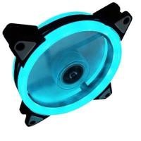 ราคา พัดลมคอม RGB ขนาด 120x120x25mm พัดลมเคส พัดลมคอมพิวเตอร์ 120mm Double Aperture ไฟหมุน Computer Cooling Fan (14832313109)